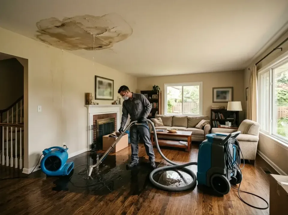 attic-pipe-burst-ceiling-drip-008 — frequently asked questions, Water Damage Restoration & Carpet Care in Whispering Pines,…